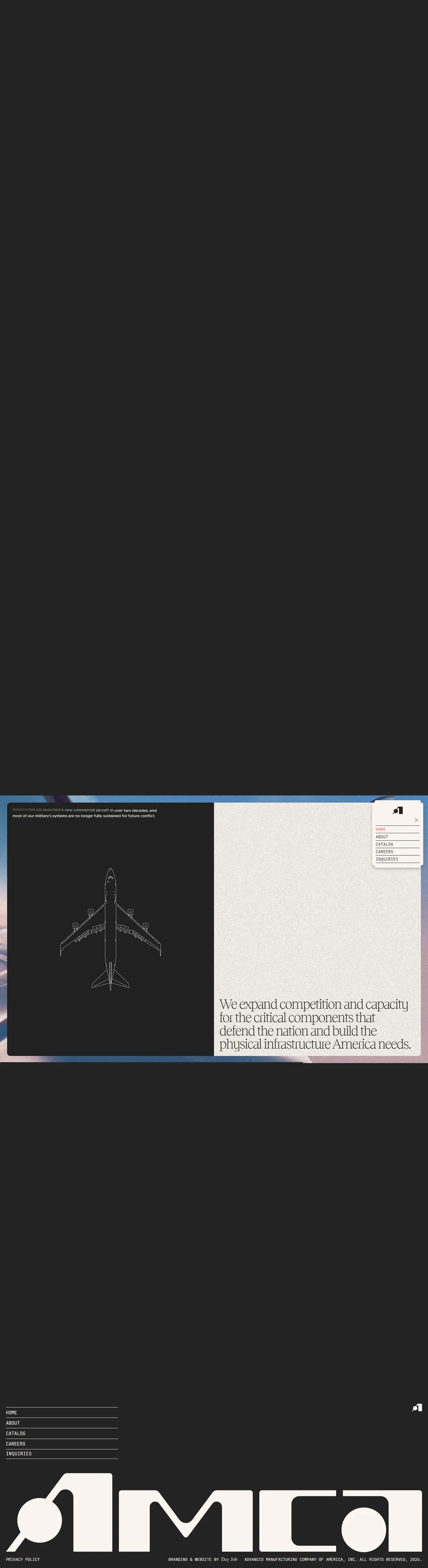 Full page of amca.com
