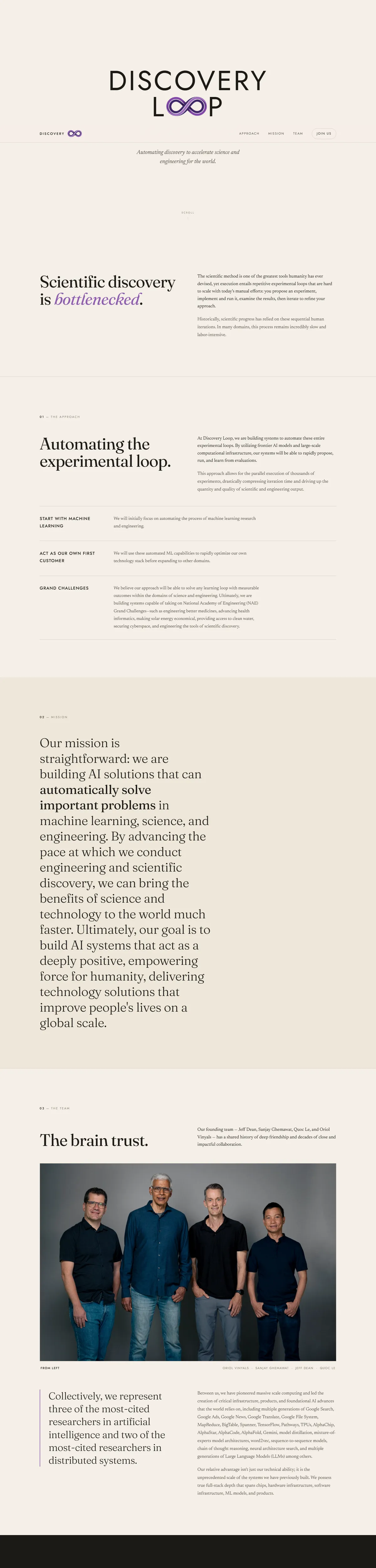 Full page of discoveryloop.com