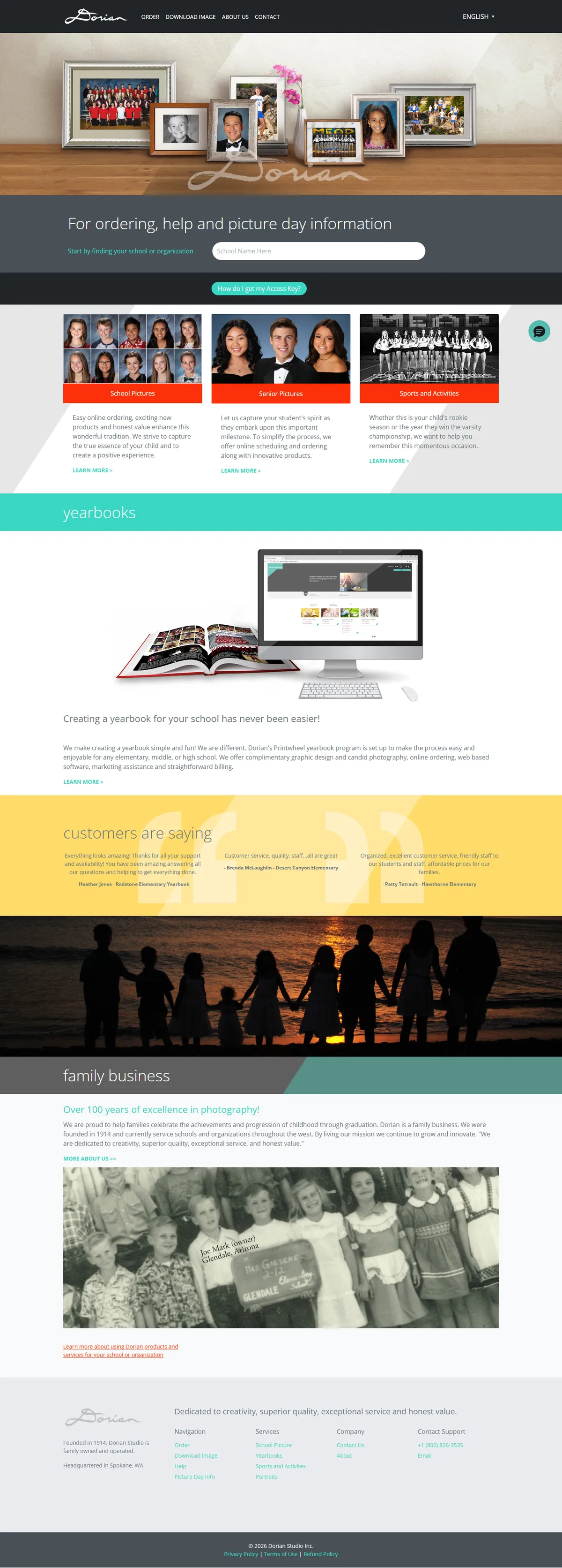 Full page of mydorian.com