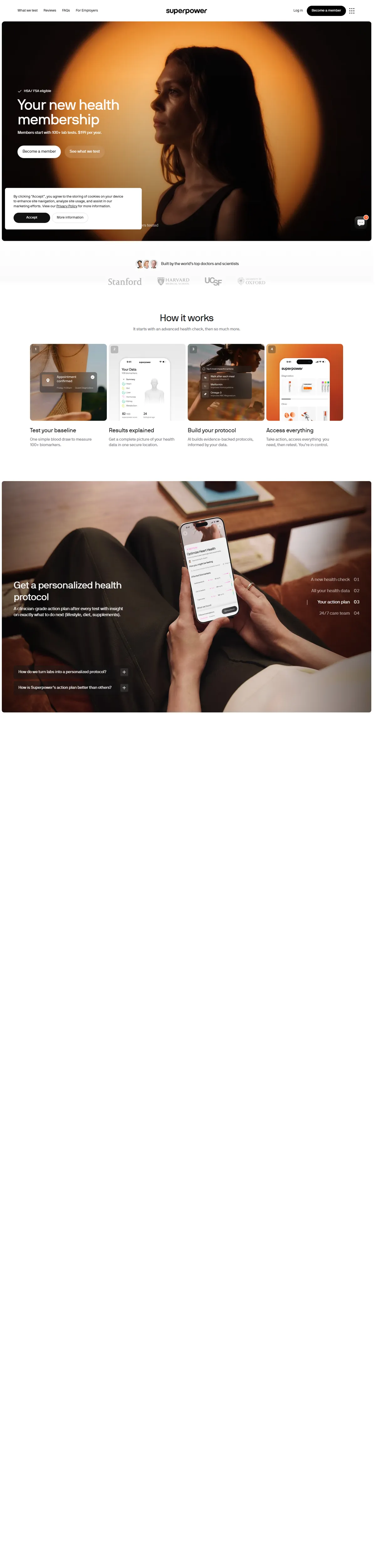 Full page of superpower.com